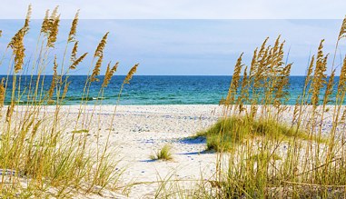 Am Golf von Mexiko - Strand in Alabama