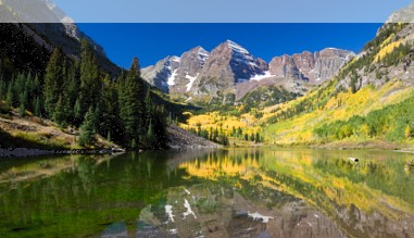 Die Maroon Bells bei Aspen