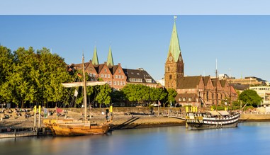 Blick auf die Altstadt von Bremen