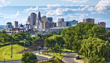 Skyline von Hartford Connecticut