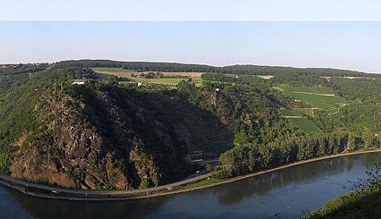 Blick auf die Loreley und das Rheintal