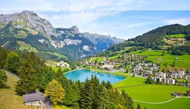 Blick auf Engelberg