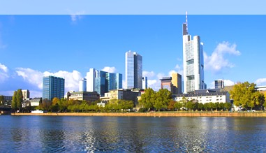 Blick auf die Skyline von Frankfurt am Main