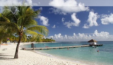 Lagune auf Guadeloupe