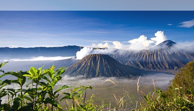 Blick auf den Vulkan Bromo in Indonesien
