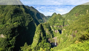 Der Wasserfall Cascades de Takamaka auf La Réunion