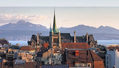 Blick über Lausanne