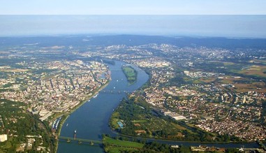 Luftbild von Mainz und Wiesbaden - Bildrechte siehe Impressum (Mainz) Luftbild von Mainz und Wiesbaden