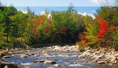 Indian Summer in den White Mountains in New Hampshire