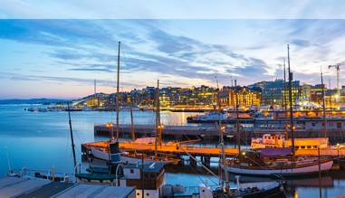 Blick auf Oslo und den Hafen