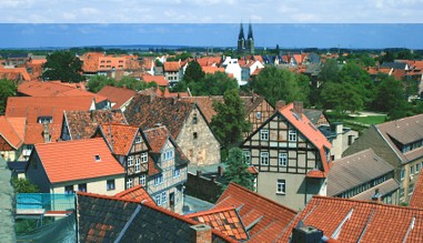 Blick über die Dächer von Quedlinburg Blick über die Dächer von Quedlinburg