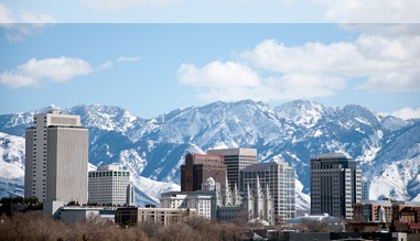 Blick auf die Skyline von Salt Lake City Blick auf die Skyline von Salt Lake City