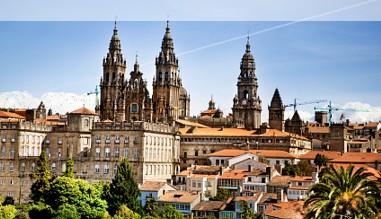 Die Altstadt von Santiago de Compostela Die Altstadt von Santiago de Compostela
