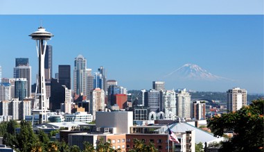 Blick auf Seattle und die Space Needle