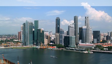 Skyline von Singapur