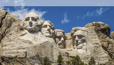 Der Mount Rushmore in South Dakota