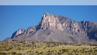 Blick auf den El Capitan in Texas