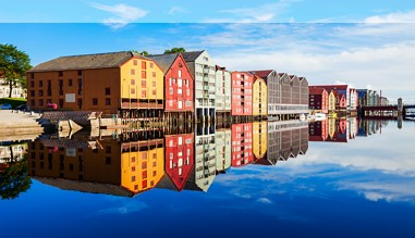 Alte Lagerhäuser in Trondheim Alte Lagerhäuser in Trondheim
