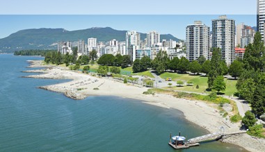 Blick auf die Waterfront von Vancouver