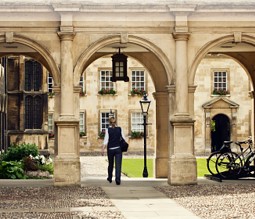 Auf dem Campus der Cambridge University