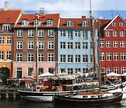 Nyhaven in der Hauptstadt Dänemarks Kopenhagen