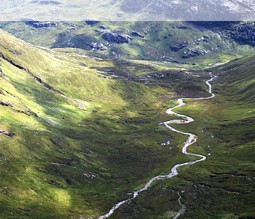 Blick vom Ben Nevis in Schottland - den höchsten Berg der britischen Insel