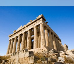 Das Parthenon auf der Akropolis in Griechenlands Hauptstadt Athen