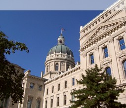 Blick auf das Indiana State House in Indianapolis