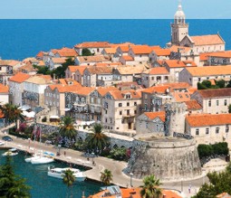 Blick auf die Adria vor Korcula