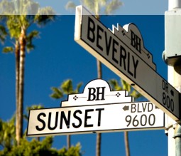 Straßenschild in Los Angeles