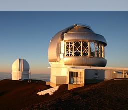 Das Observatorium auf dem Mauna Kea Vulkan auf Hawaii