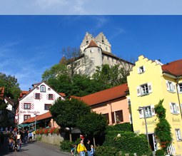 Blick auf die Altstadt von Meersburg