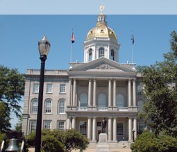 Blick auf das New Hampshire State House in Concord