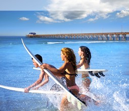 Am Strand von Newport Beach Am Strand von Newport Beach