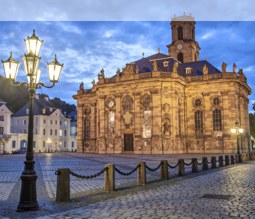 Kirche in Saarbrücken - der Hauptstadt des Saarlands