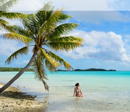 Am Strand auf Tahiti