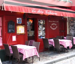 Straßencafé in Montmartres Straßencafé in Montmartres
